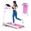 Foldable Electric Treadmill 2.5HP Motorized Running Machine with 12 Perset Programs 265LBS Weight Capacity Walking Jogging Treadmill