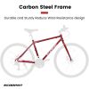 A27305 700c Ecarpat Road Bike, 21-Speed Disc Brakes, Carbon Steel Frame Bike ,Racing Bike City Commuting Road Bicycle for Men Women