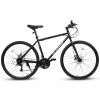 A27305 700c Ecarpat Road Bike, 21-Speed Disc Brakes,Carbon Steel Frame Bike ,Racing Bike City Commuting Road Bicycle for Men Women