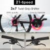 A27305 700c Ecarpat Road Bike, 21-Speed Disc Brakes,Carbon Steel Frame Bike ,Racing Bike City Commuting Road Bicycle for Men Women