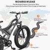 AOSTIRMOTOR S18 26" 750W Electric Bike Fat Tire 48V 15AH Removable Lithium Battery for Adults