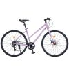 7 Speed Hybrid bike Disc Brake 700C Road Bike For men women's City Bicycle