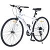 Shimano 7 Speed Hybrid Bike Aluminum Alloy Frame C-Brake 700C Road Bike For men women's City Bicycle